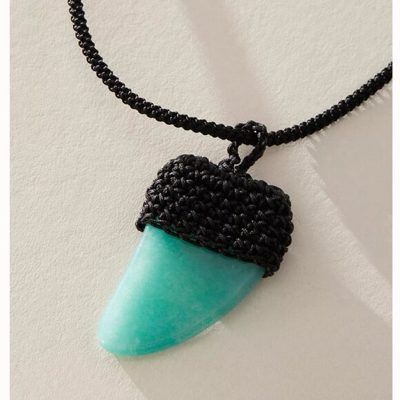 NWT Free People  Eleanor Pendant Necklace in Amazonite - Picture 2 of 2
